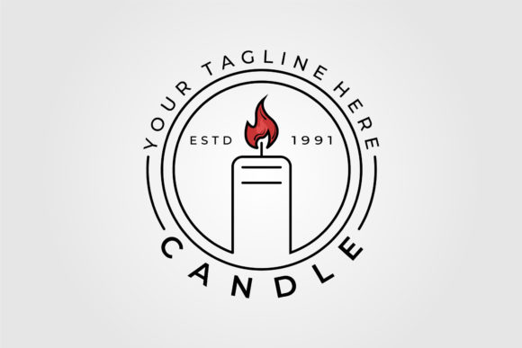 Candle Line Art Logo: Minimalist Graphics Review