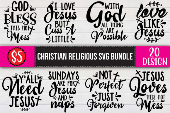 Christian Religious SVG Bundle: Faith-Based Branding Bundles