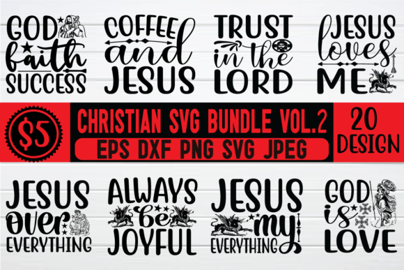 Christian SVG Bundle Vol 2: Faith Bundles for Crafters