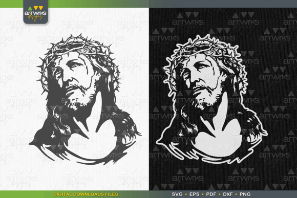 Crown of Thorns Jesus Christ SVG Graphics & Print Templates