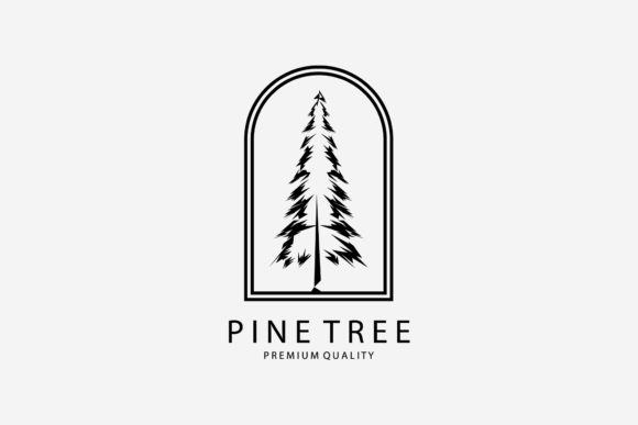 Emblem of Pine Tree Vintage Ancient Logo Graphics Review