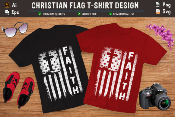 Faith USA Grunge Flag: Graphics & Print Templates Review