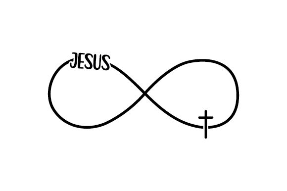 Infinity Sign Jesus Cross: Crafts & Designs Amp Asset