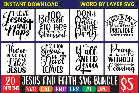 Jesus and Faith SVG Bundle Vol.2 Review