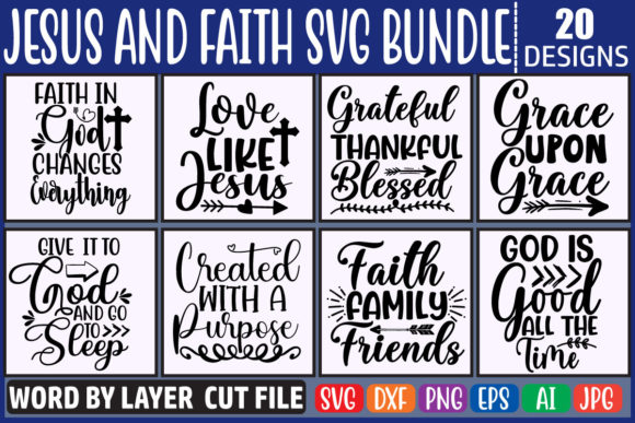 Jesus and Faith SVG Bundle Vol.3: Bundles for Sellers