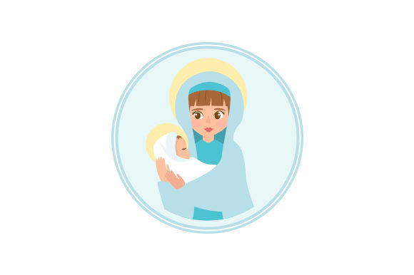 Jesus Christ and Virgin Mary: Religious Crafts Branding