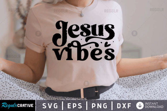 Jesus Vibes SVG: Retro Graphics for Faith Crafts