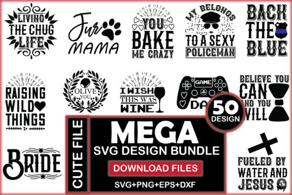 Mega Svg Design Bundle: Editorial Assets for Bundles