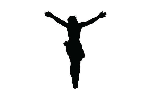 Silhouette of Jesus for Religious Crafts