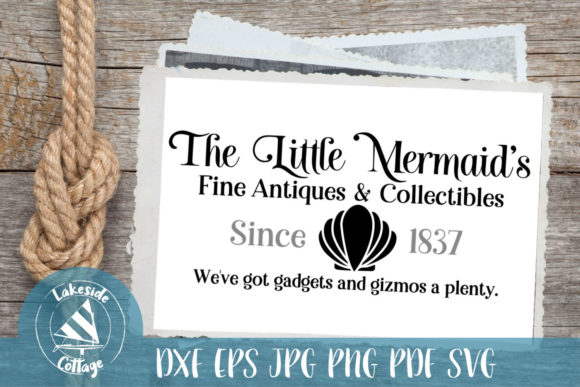The Little Mermaids Fine Antiques Collectibles Graphics for Crafts